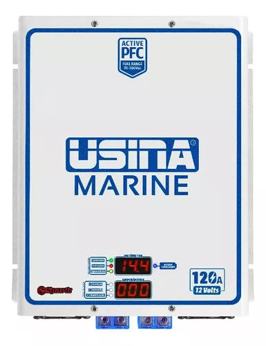 Fonte Carregador Usina De Baterias 12v 120 Nautico Marine