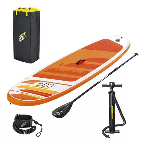 Prancha Stand Up Inflável Aqua Journey 110 Kg Bestway  Cor Laranja