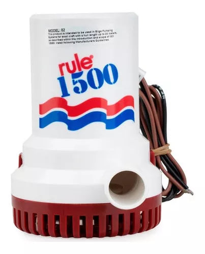 Bomba De Porão Rule 1500 Gph 12v Original Barco Lancha