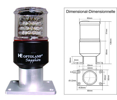 LUZ ESTROBOSCÓPICA SAPPHIRE Pro II - Alta Intensidade